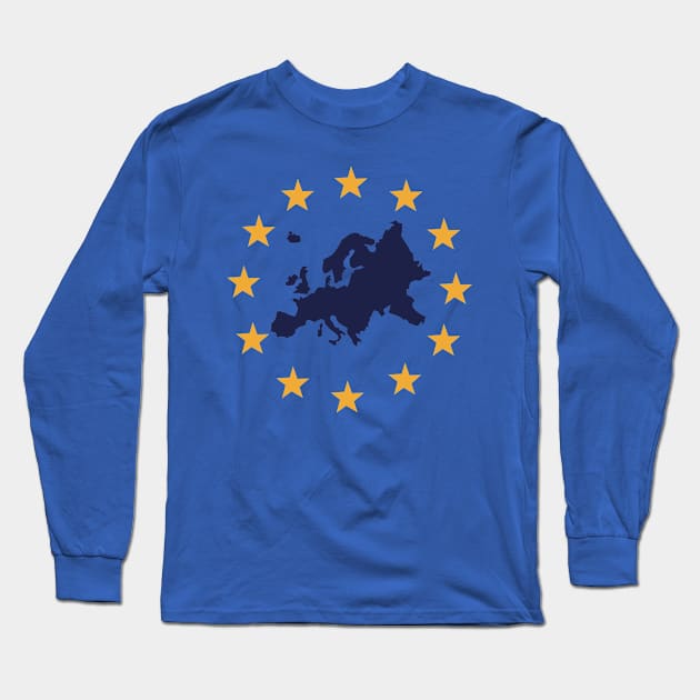 Europe stars Long Sleeve T-Shirt by Designzz